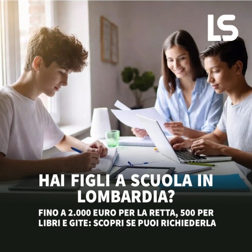 Dote Scuola Lombardia 2026-2028 — Fino a 2.000 e...